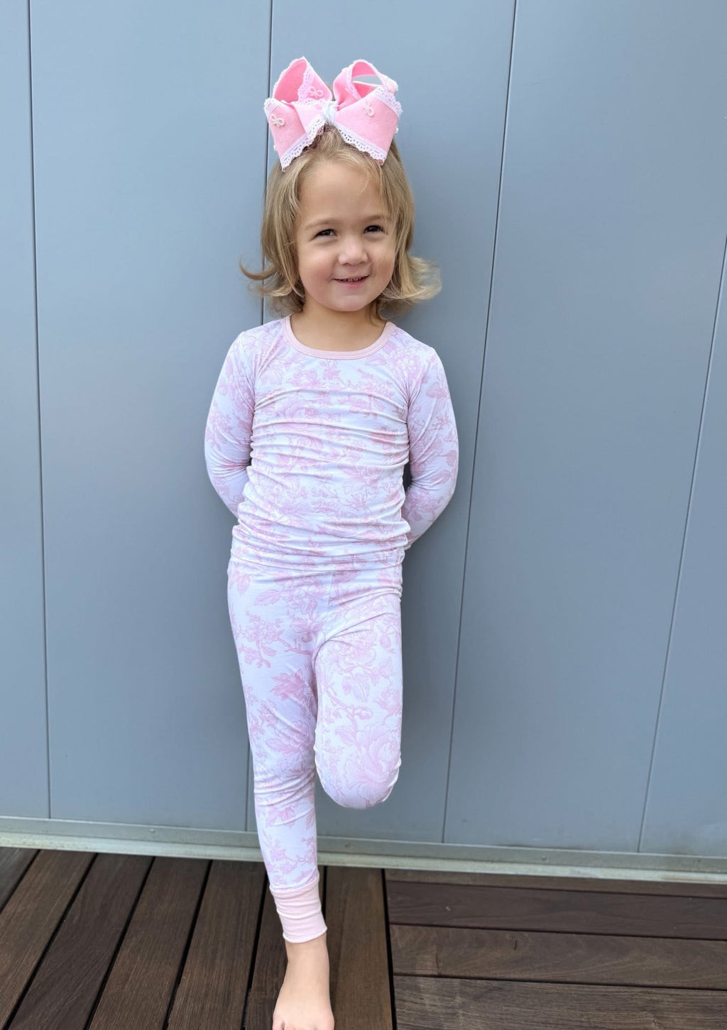 Pink Toile Two Piece Set