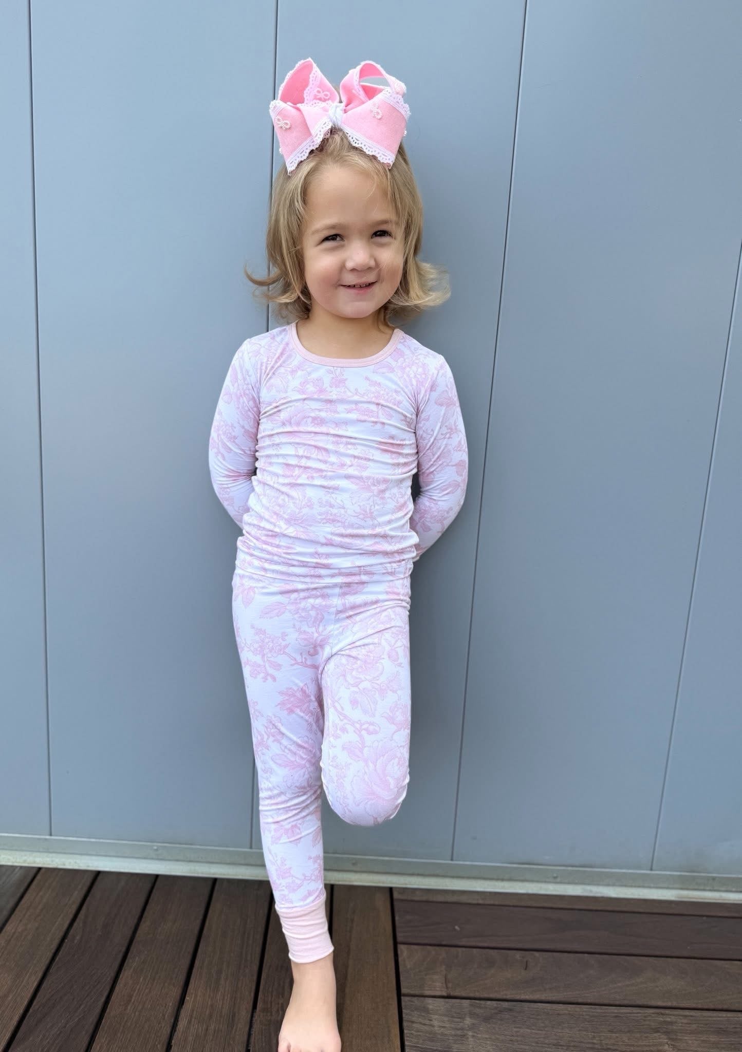 Pink Toile Two Piece Set