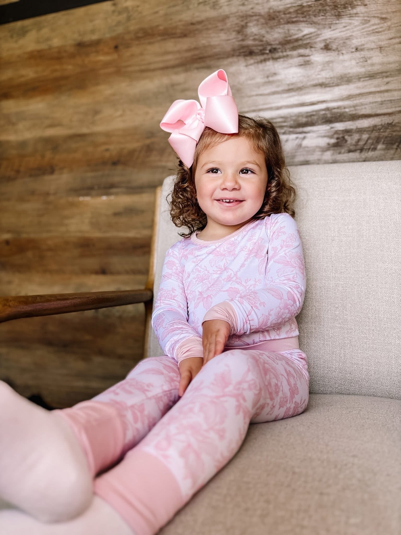 Pink Toile Two Piece Set