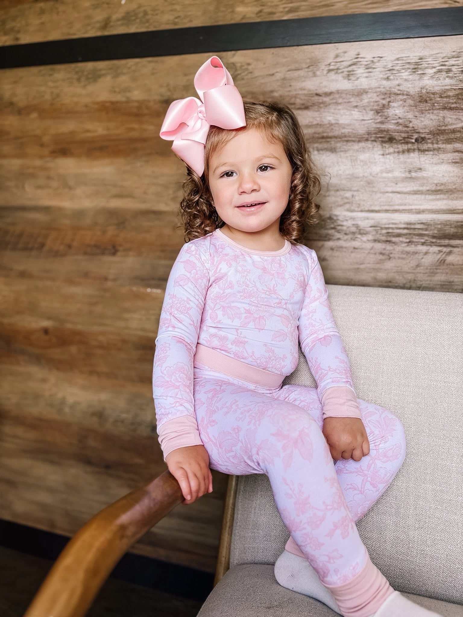 Pink Toile Two Piece Set