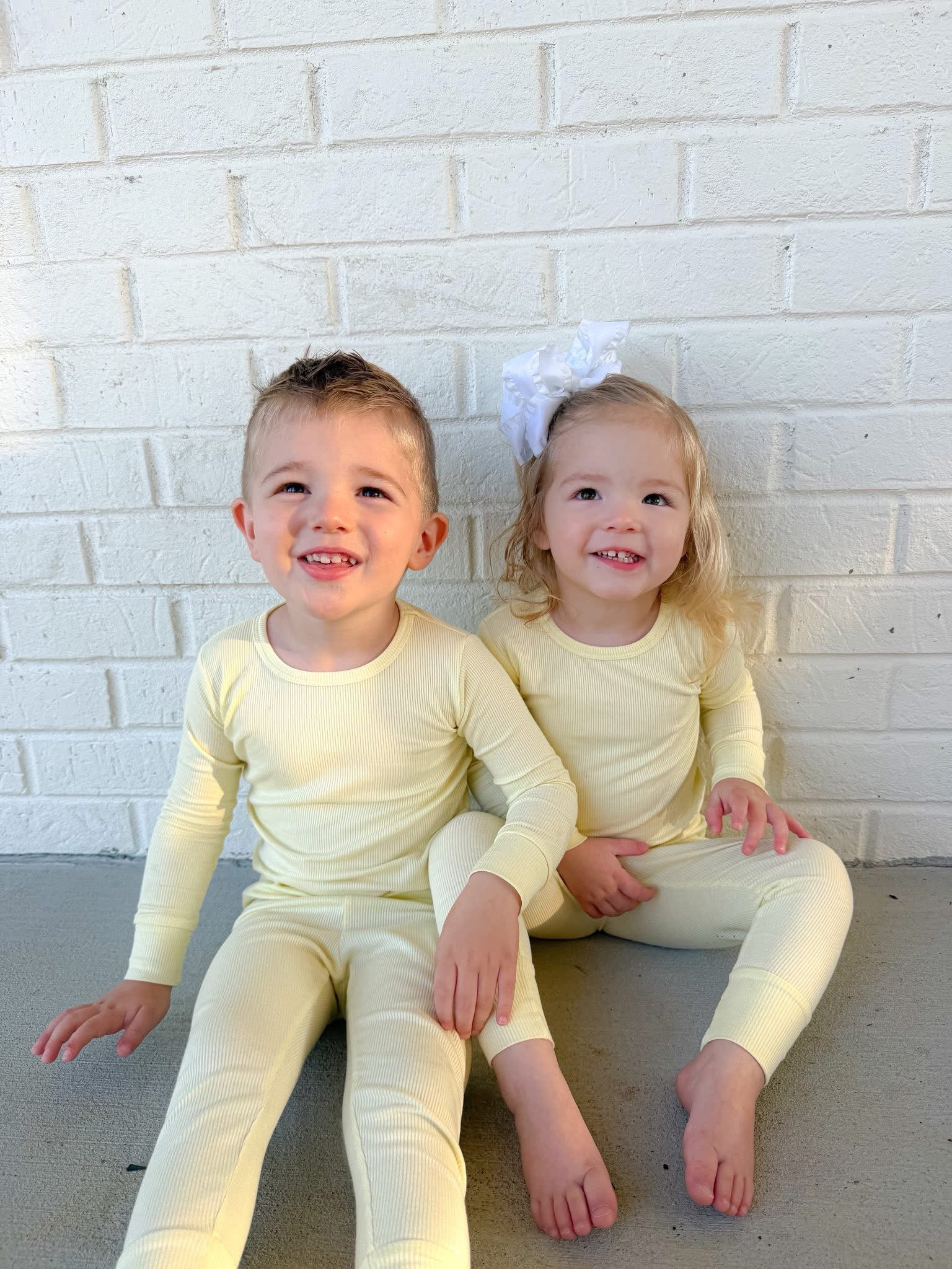 Buttercream Ribbed Two Piece