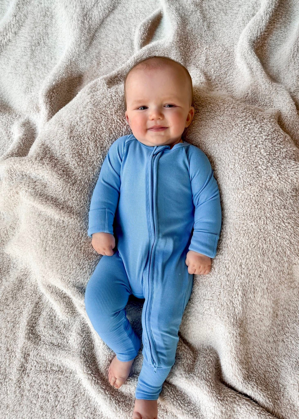 Cool Mist Ribbed Double Zippy Romper