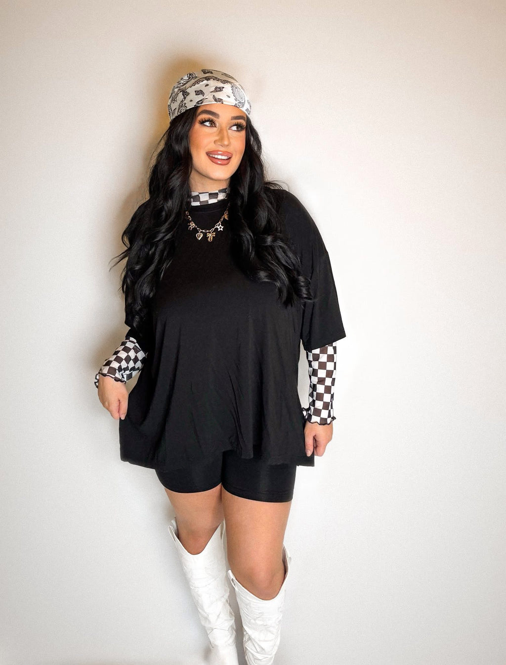 Licorice Womens Biker Short Set