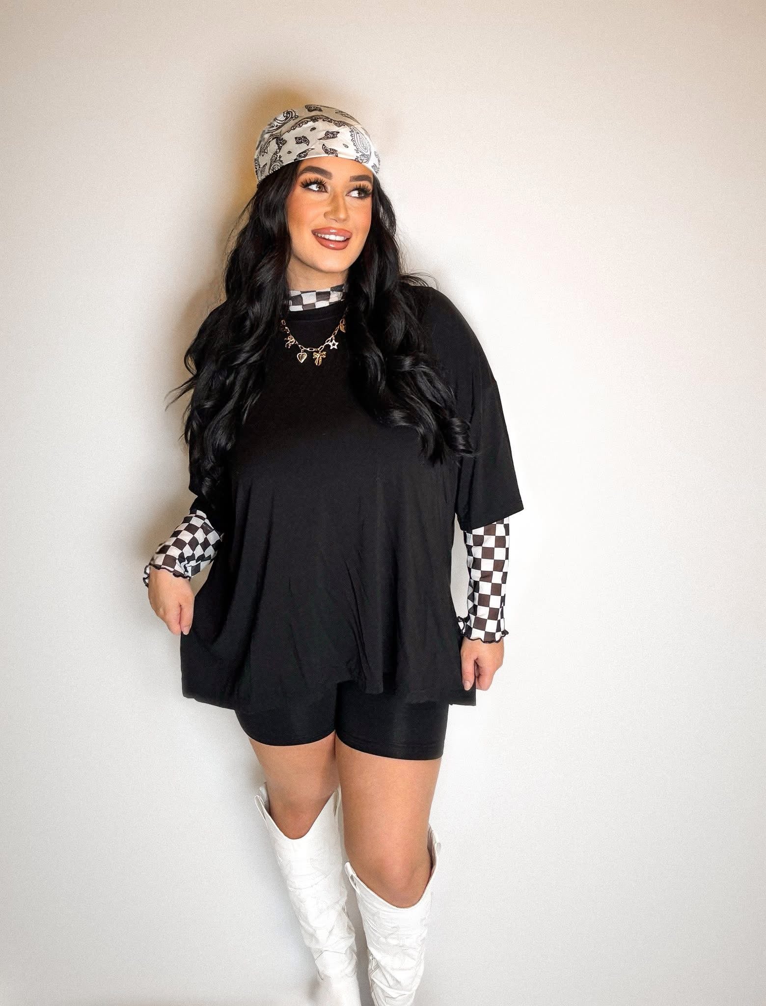 Licorice Womens Biker Short Set