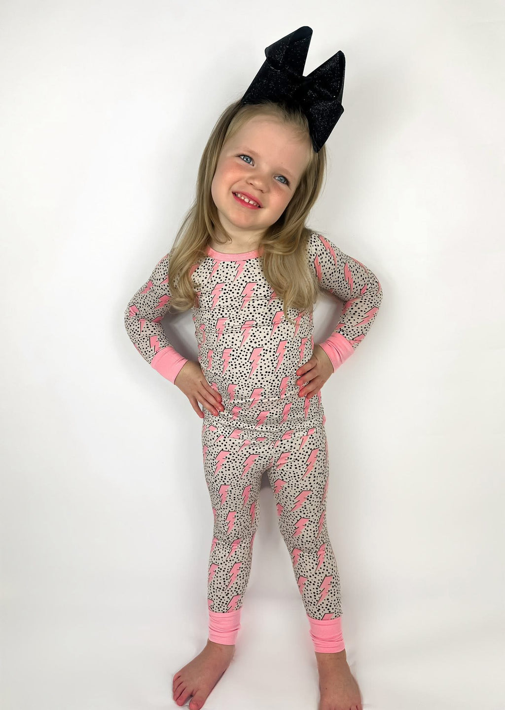 Pink Bolts Two Piece Set