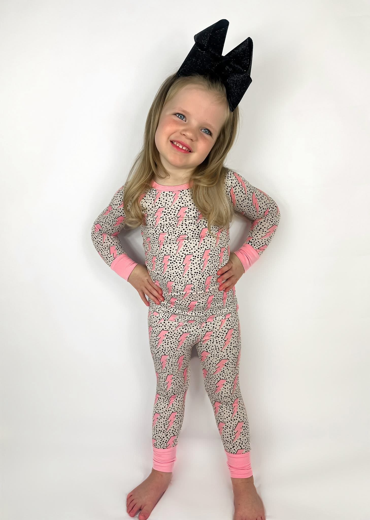 Pink Bolts Two Piece Set