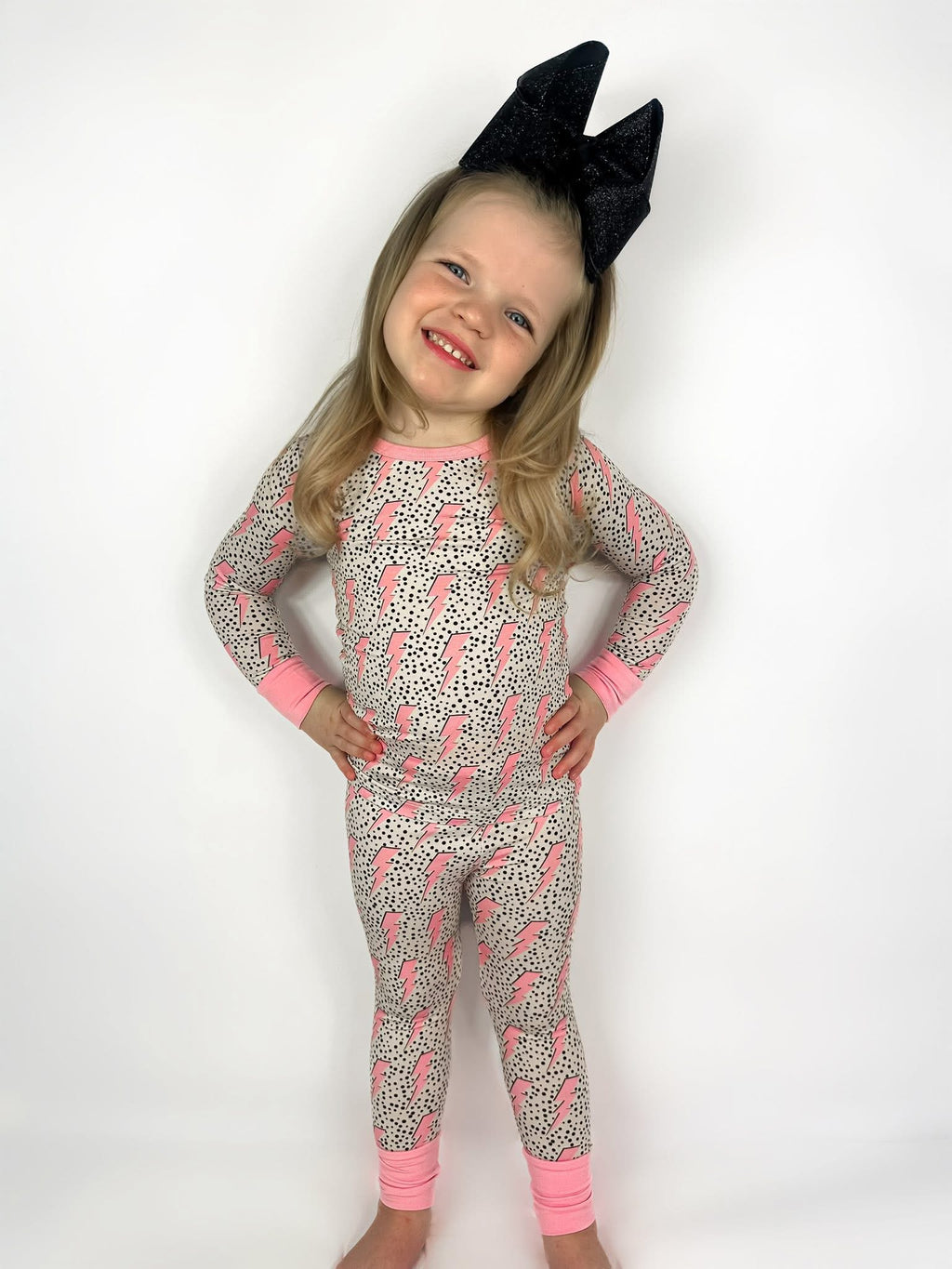 Pink Bolts Two Piece Set