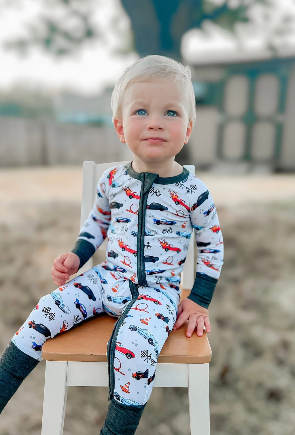 Speed Racers Double Zippy Romper