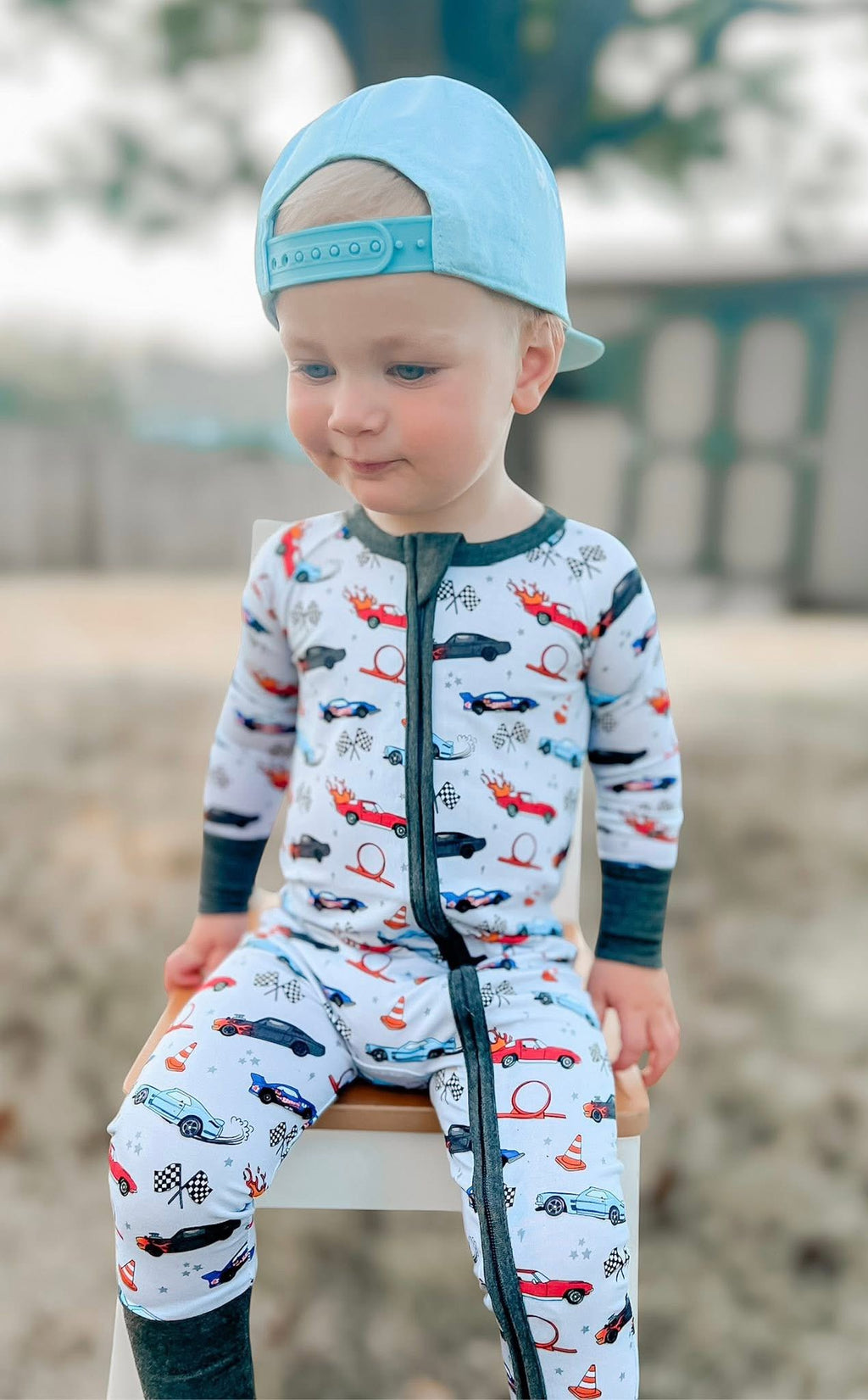 Speed Racers Double Zippy Romper