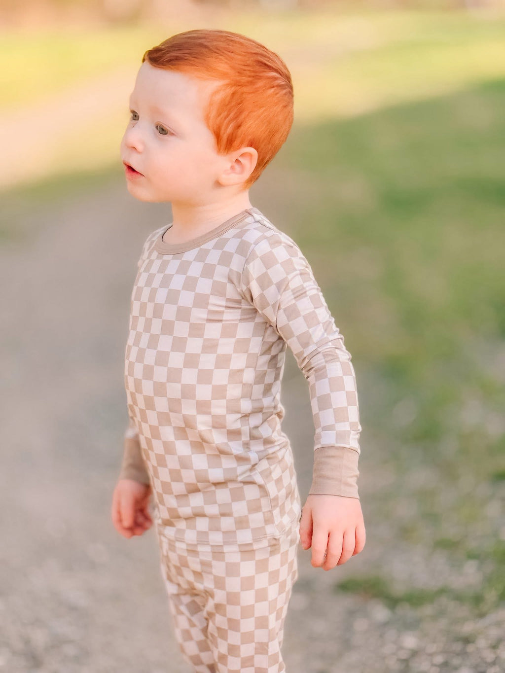 Sand Checks Two Piece Set