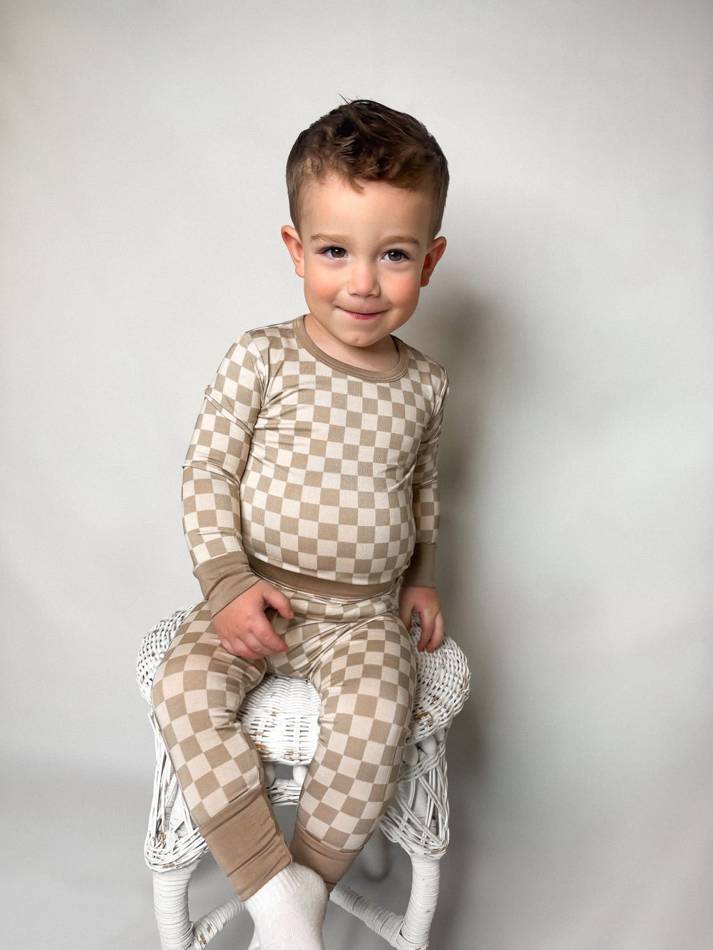 Sand Checks Two Piece Set