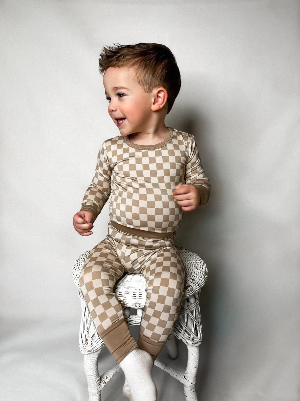 Sand Checks Two Piece Set