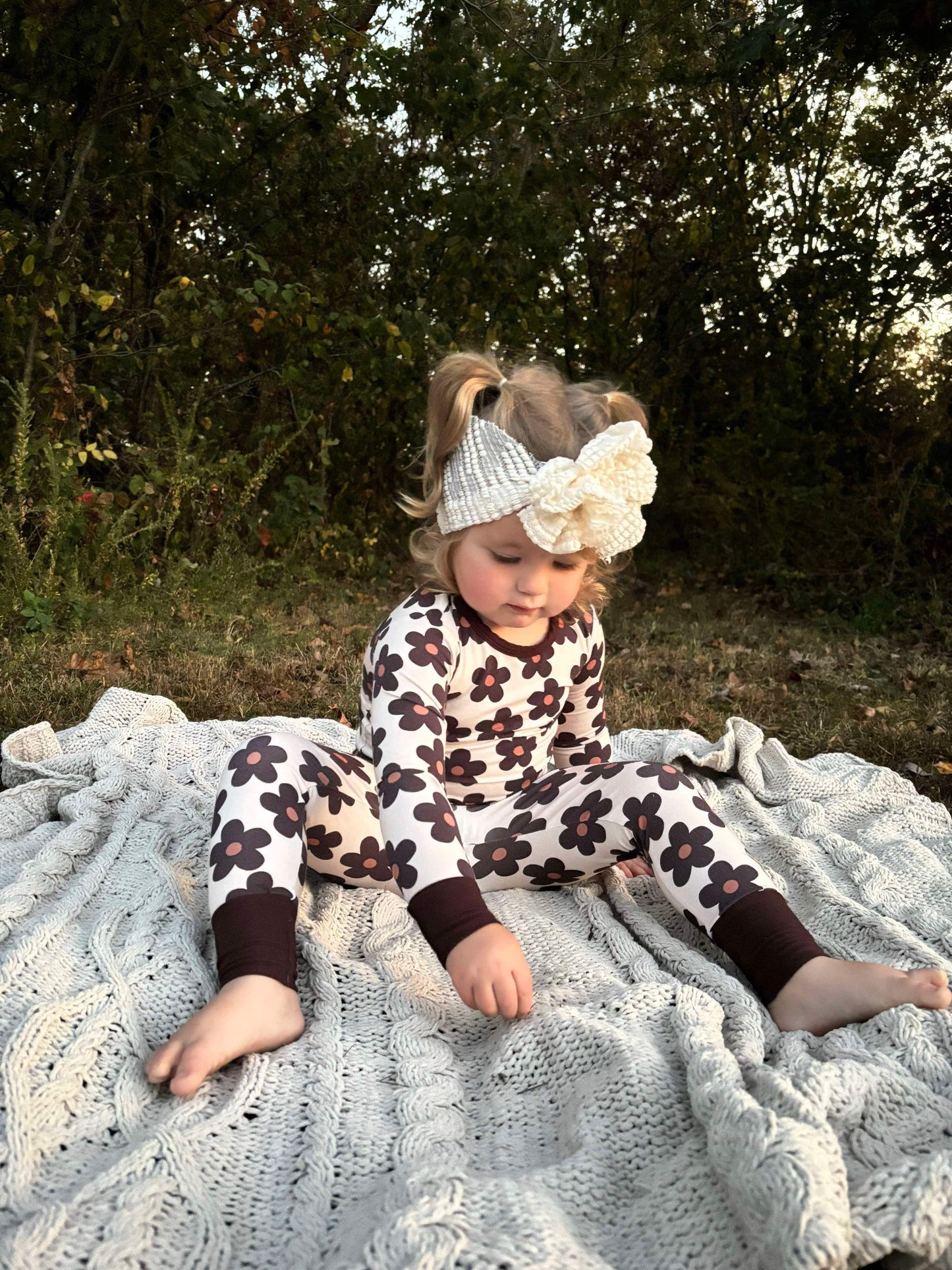 Neutral Floral Two Piece Set