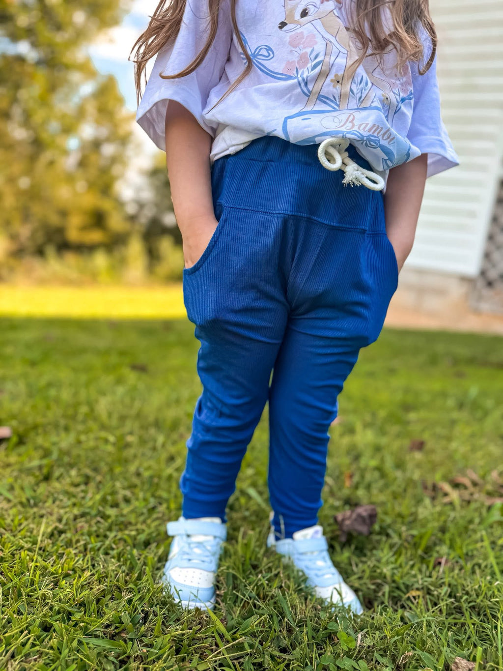 Blueberry Ribbed Joggers