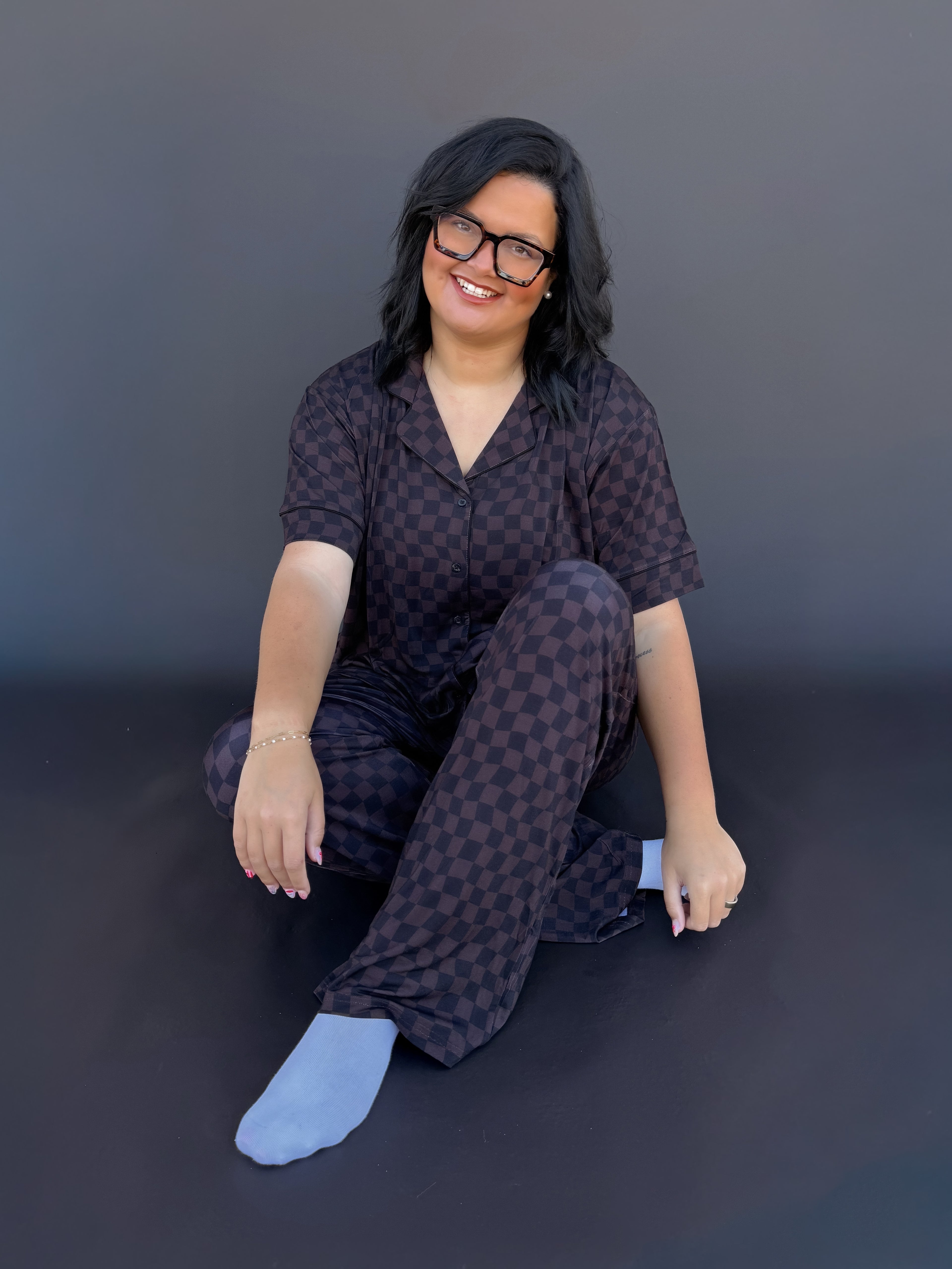 Mocha Waves Womens Pant Set