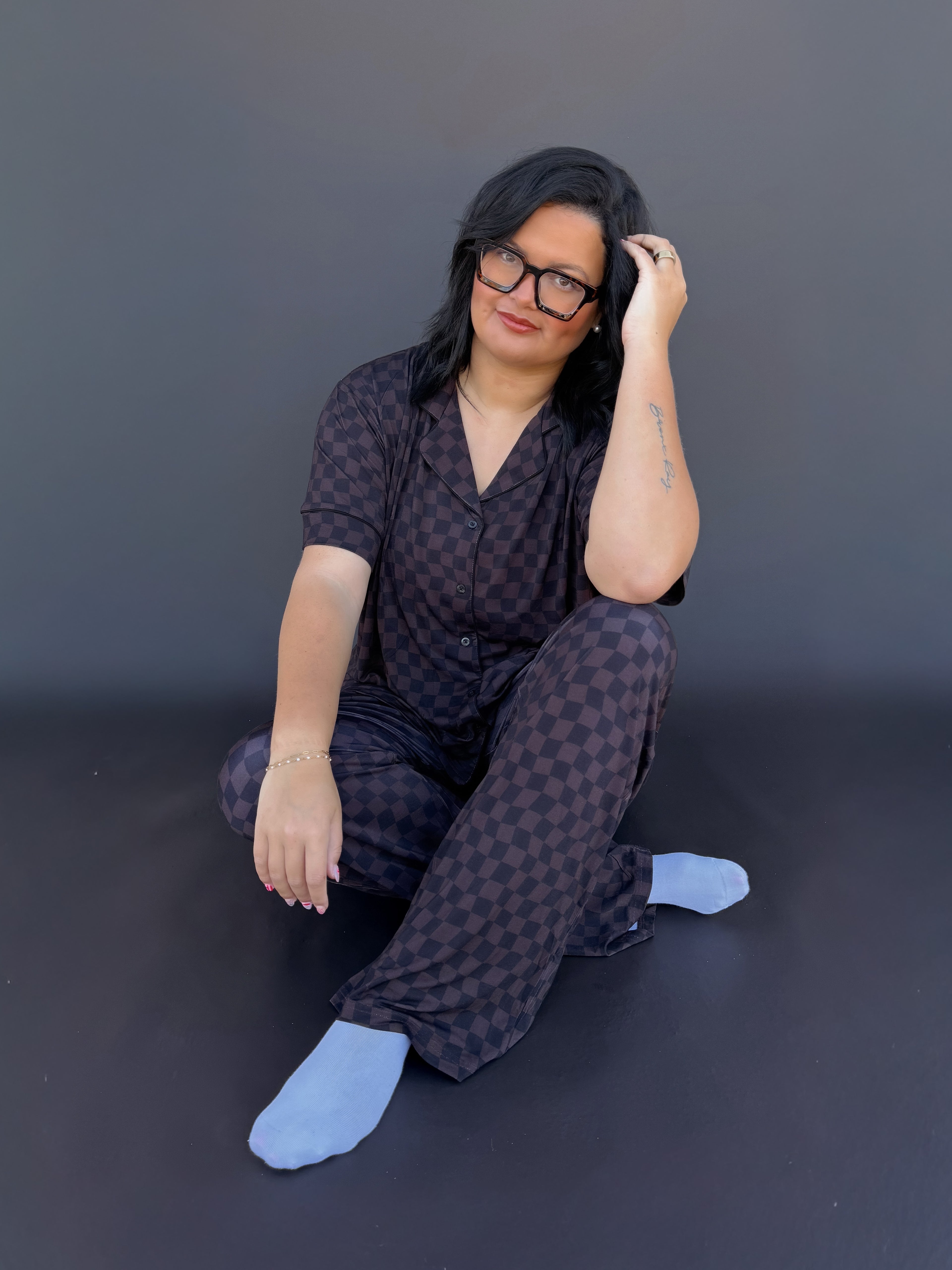 Mocha Waves Womens Pant Set