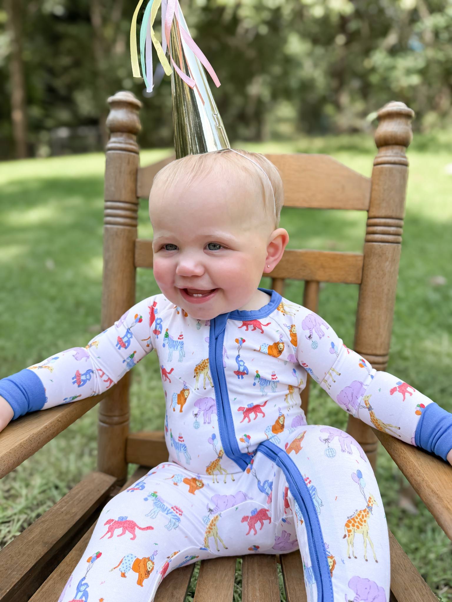 Party Animals Double Zippy Romper
