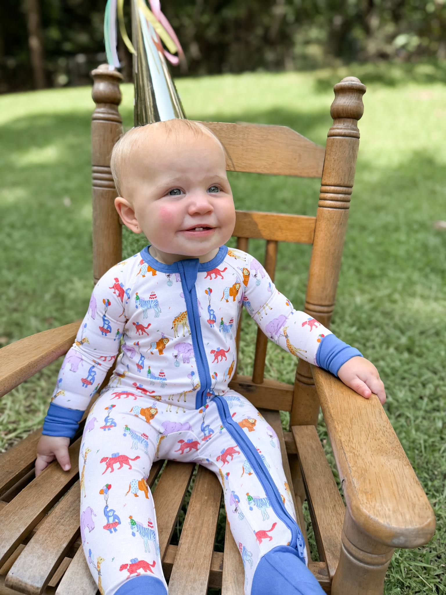 Party Animals Double Zippy Romper