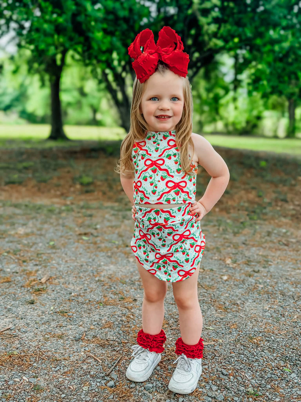 Strawberry fields Girls Skort Set