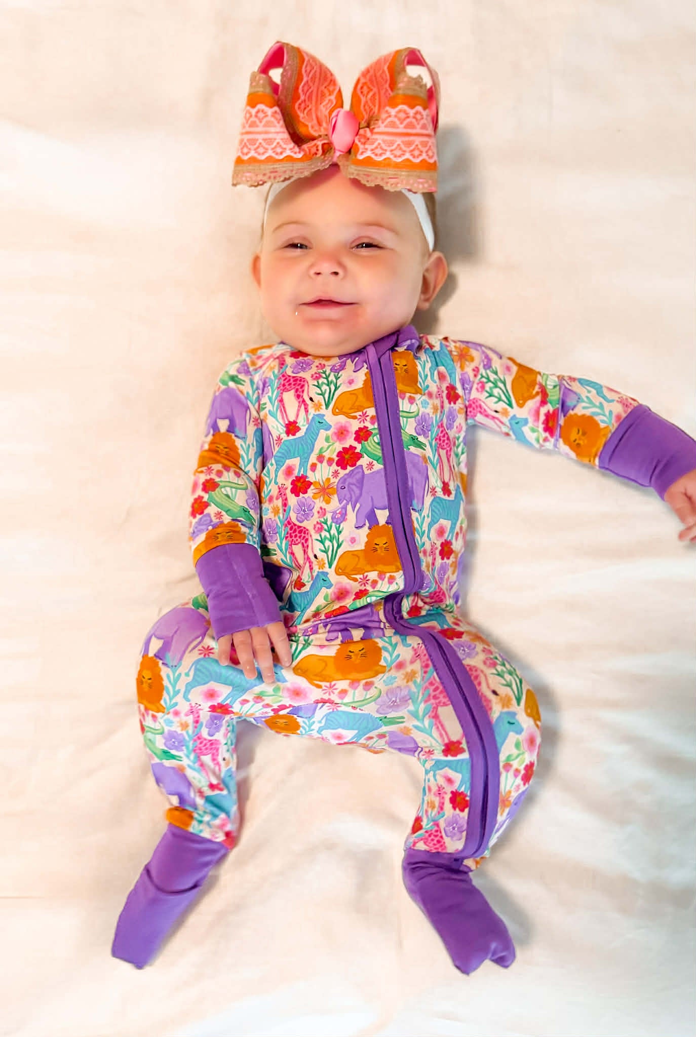 Safari Dreams Double Zippy Romper