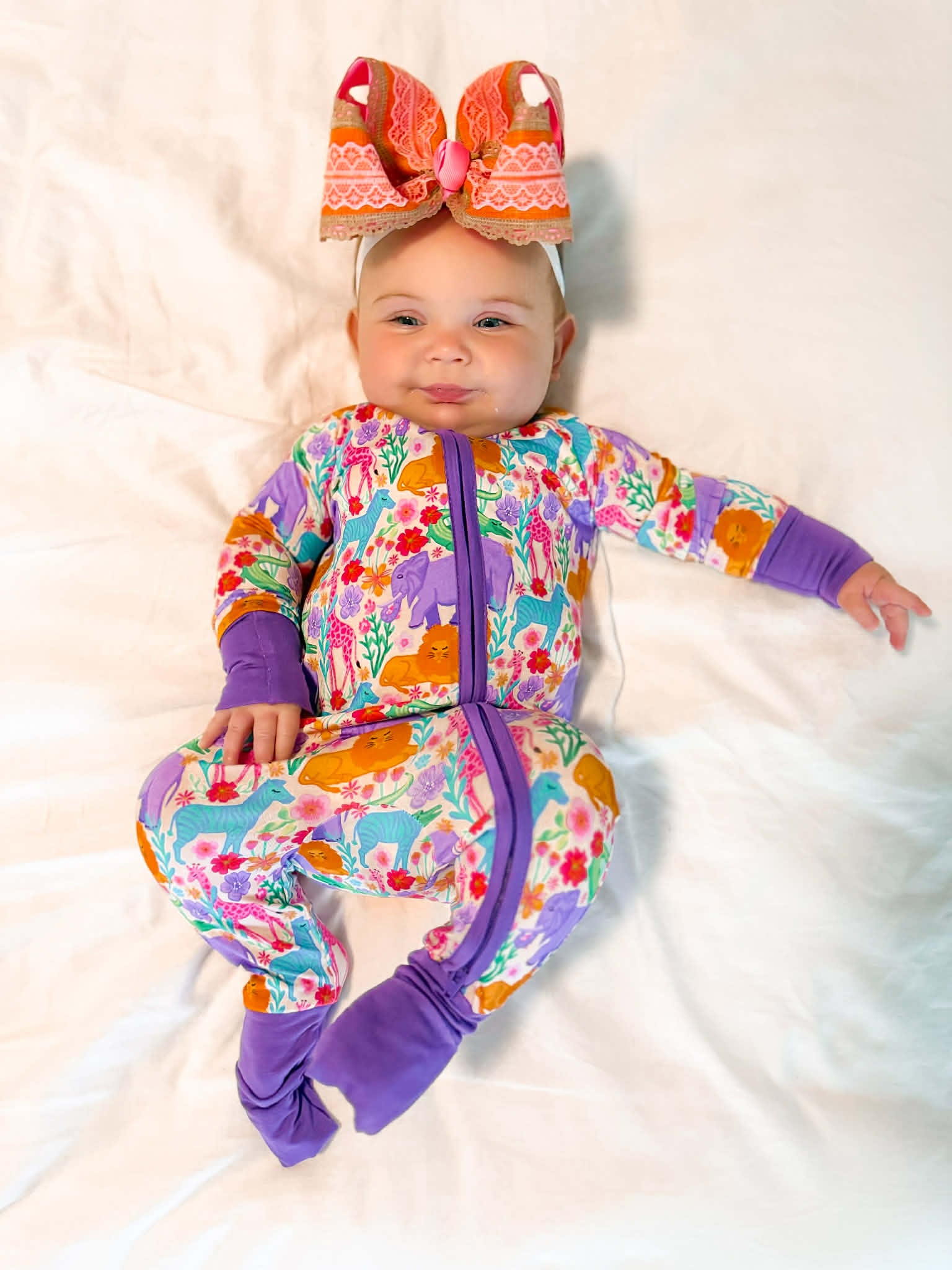 Safari Dreams Double Zippy Romper