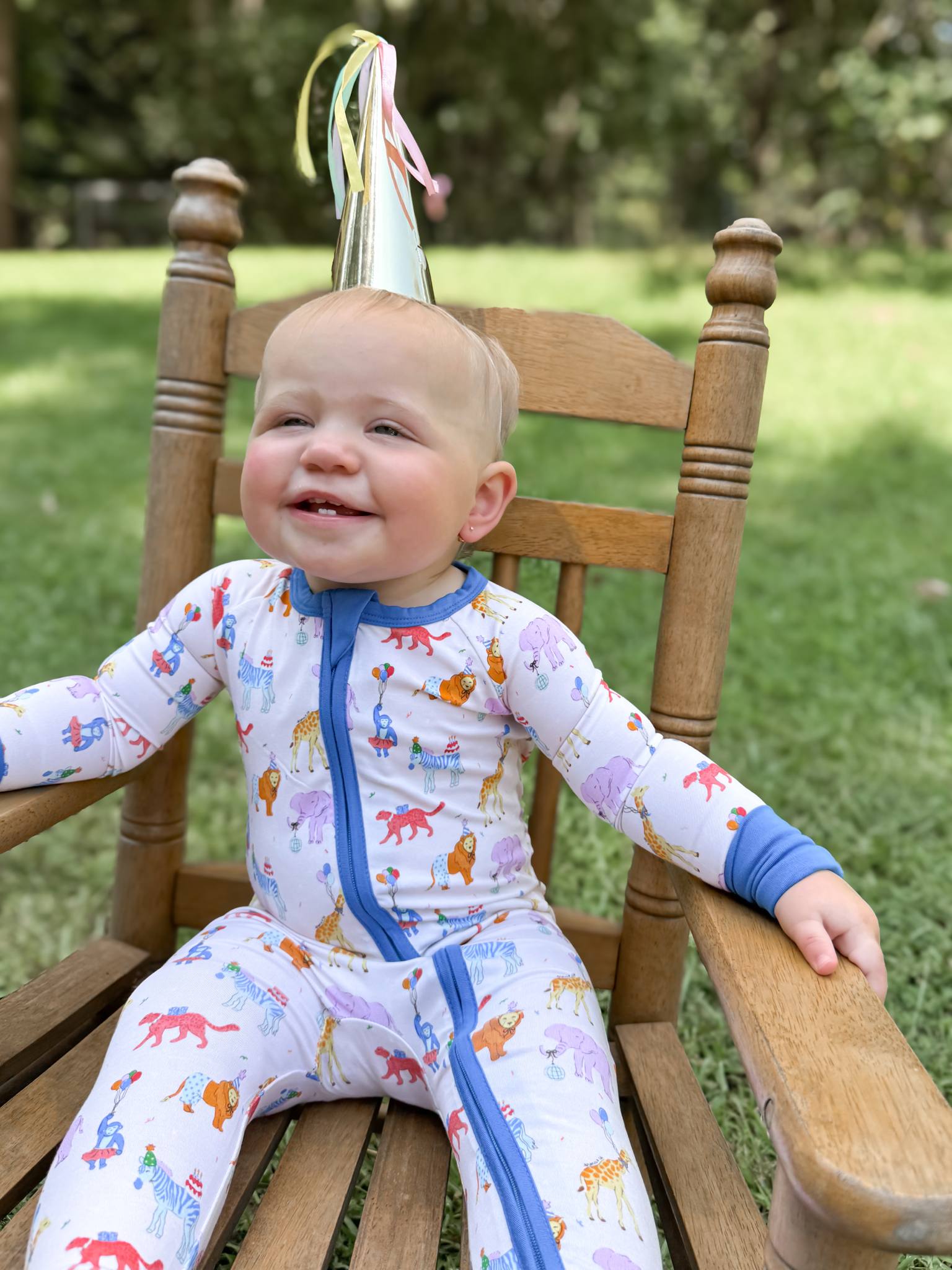 Party Animals Double Zippy Romper