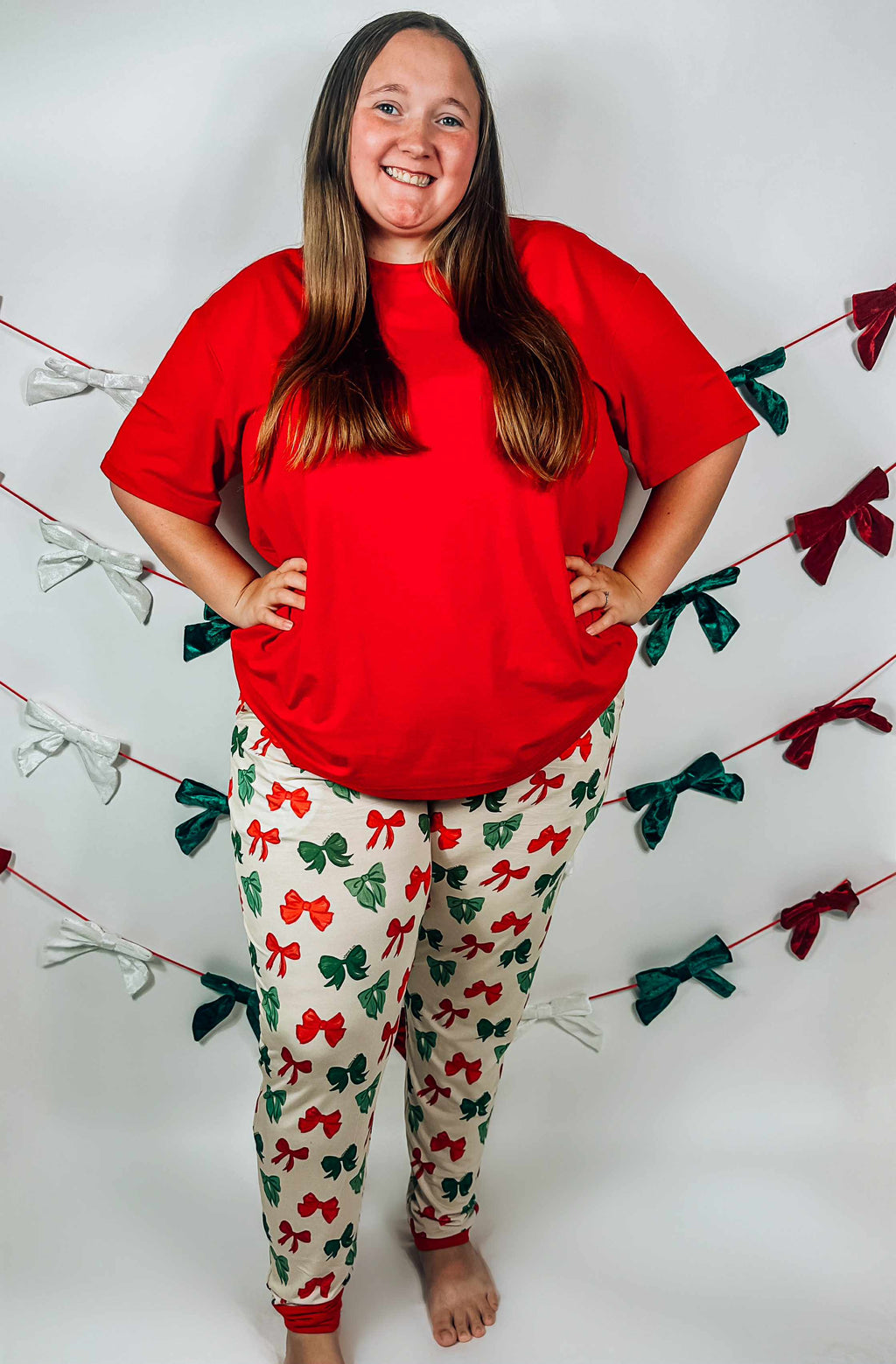 Bronx&Co. Christmas Bow Joggers