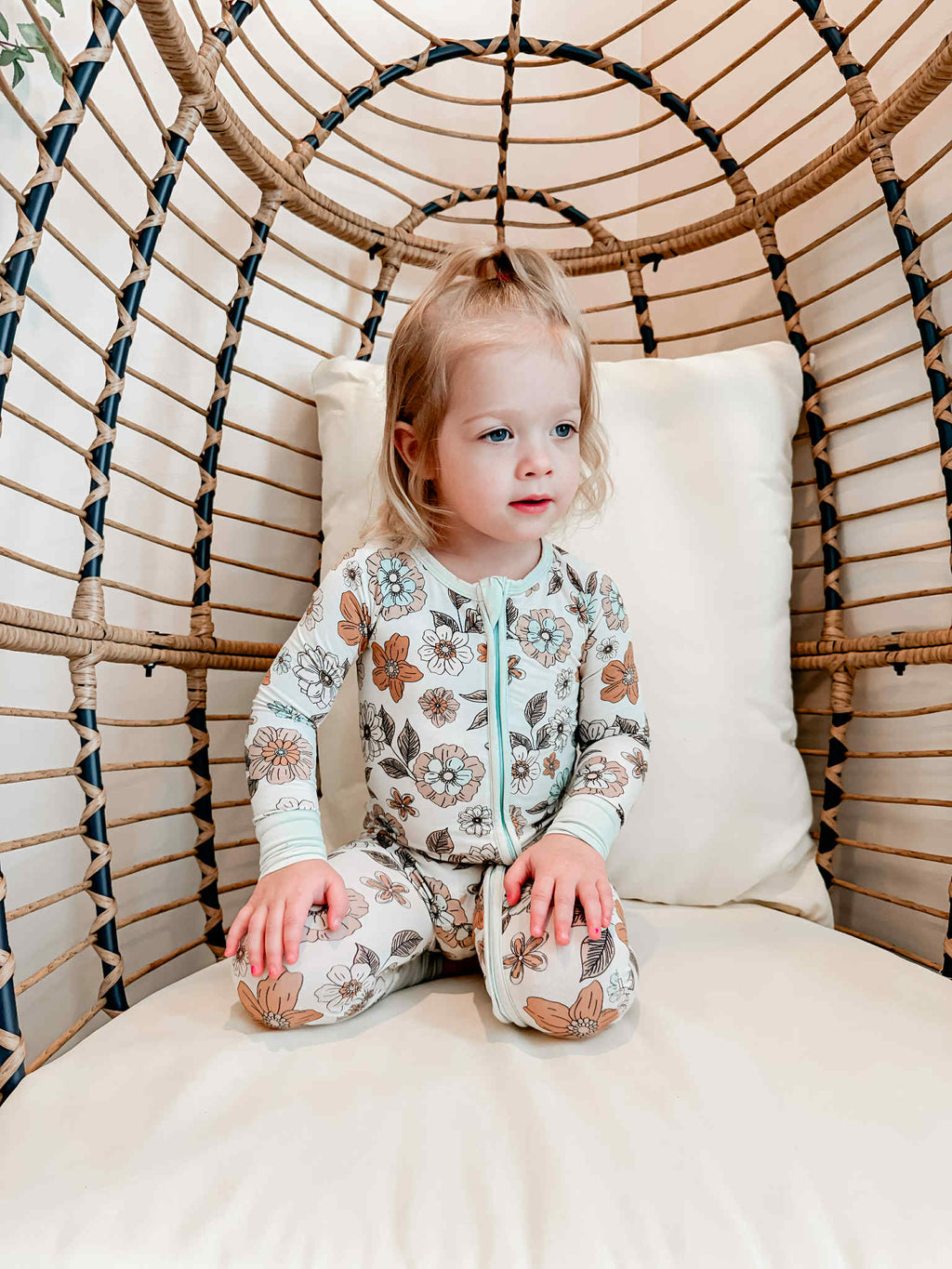 Josie Floral Double Zippy Romper