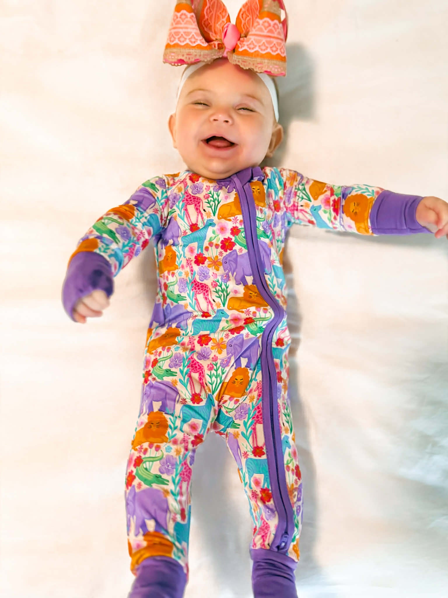 Safari Dreams Double Zippy Romper