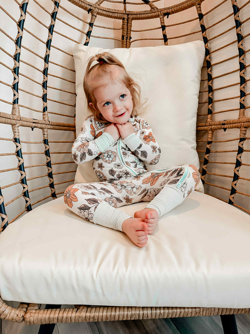 Josie Floral Double Zippy Romper