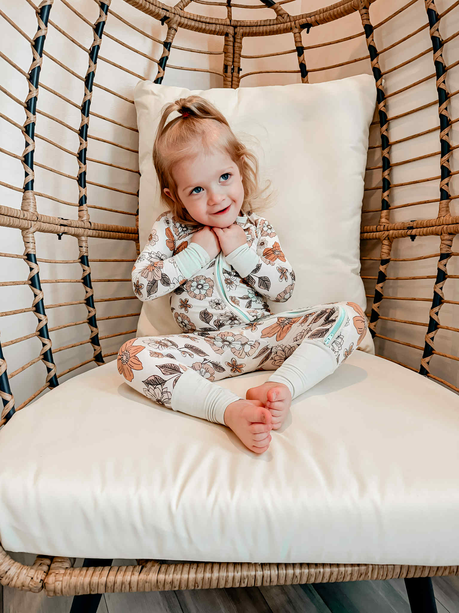 Josie Floral Double Zippy Romper