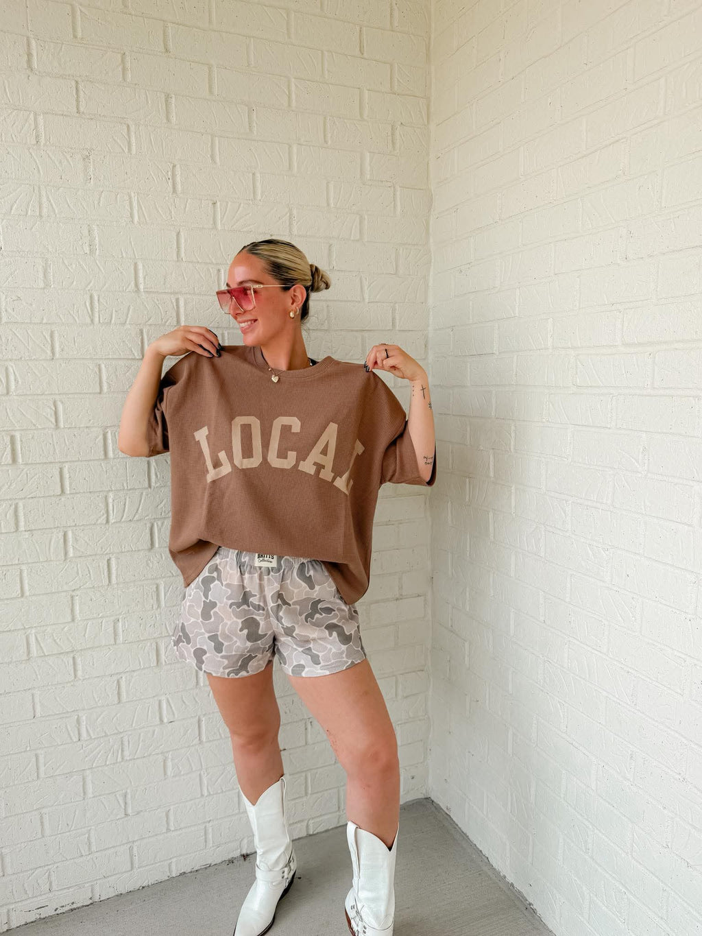 Local Waffle Knit Short Set